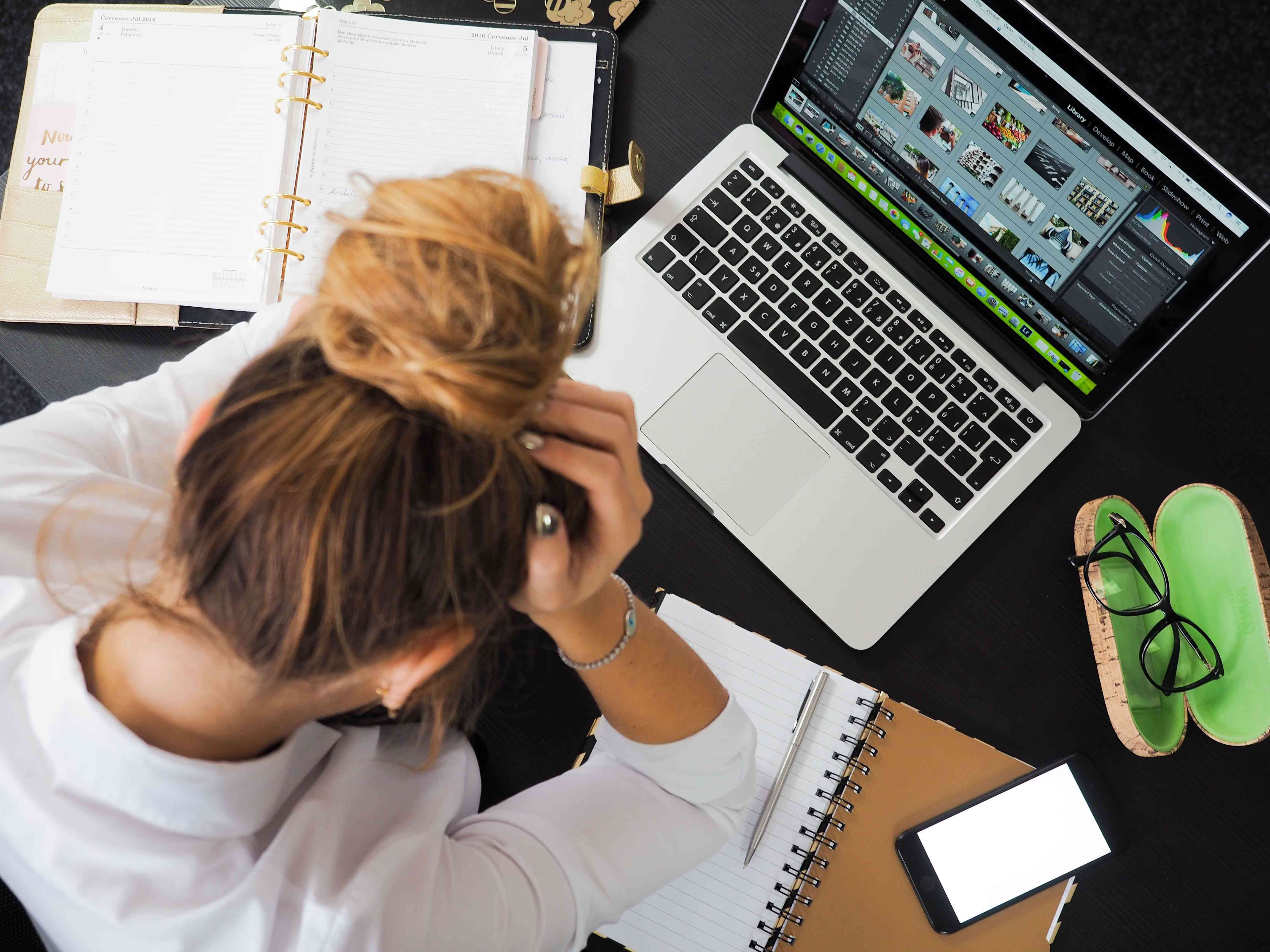small business owner working on laptop — how to get found on Google